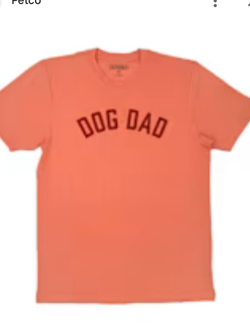 Zanden Orange "Dog Dad" Graphic Tee – Size Small (NWT)
